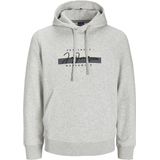 JACK&JONES JORFREDERIKSBERG BOX SCRIPT SWEAT H LN Heren Trui - White Melange