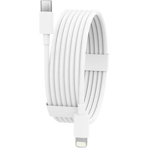 USB C naar Geschikt voor: USB Lightning Kabel - 1,5 Meter Oplaadkabel 1x - Geschikt voor: Apple iPhone 6,7,8,X,XS,XR,11,12,13,14,Mini,Pro Max & iPad Air 1/2, 2017/2018, 10.2 - Snel Lader USB-C Oplader - Wit