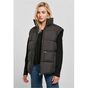 Urban Classics - Waisted Puffer Vest Mouwloos jacket - XS - Zwart