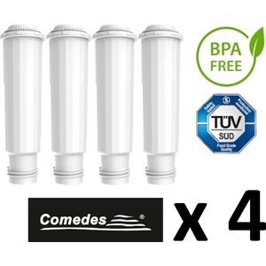 4 x COMEDES waterfilter voor Krups, Krups Espresso, Melita, Nivona Cafe Romatica, Surpresso, TK60001, TK64001, TK64F09, TK680001, TK68009, TK69001, TK69009, CompactTK5202