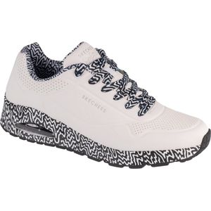 Skechers Uno - Stark Mini Drip 183518-WBK, Mannen, Wit, Sneakers, maat: 46