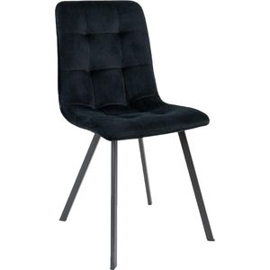 Goodivery ® Moderne Eetkamerstoel met Fluweel en Stalen Frame in Meerdere Kleuren