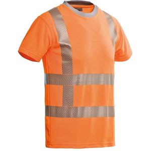 Santino t-shirt Vegas  - fluor oranje - 200171 - maat S