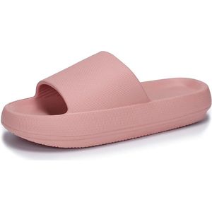 Geweo Badslippers Dame/Heren - Slippers - Waterdicht - Zwembad -Donkerroze - Maat 3637