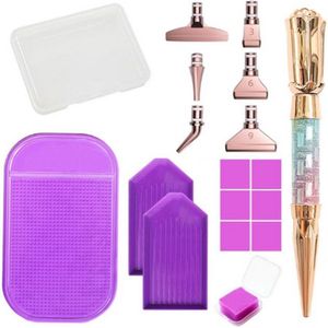 Diamond Painting Toolkit Rose Gold 02 met kleefmatje en opzetstukjes