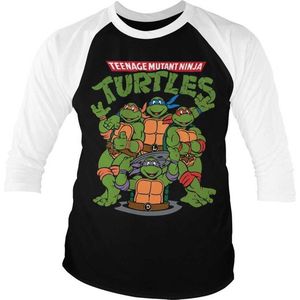 Teenage Mutant Ninja Turtles Raglan top -XL- Group Zwart/Wit