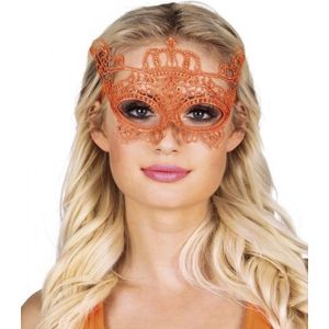 oogmasker kant oranje dames