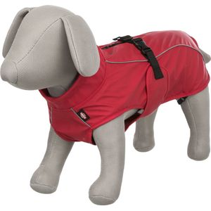 Trixie Regenjas Hond - Vimy - Rood - Maat M - Ruglengte 45 cm