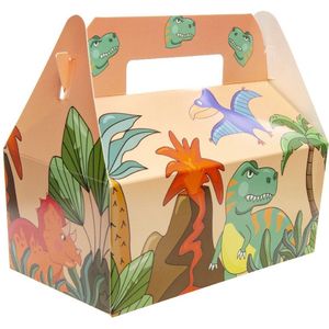 24 stuks XL Menubox Dinosaurus - Smulbox - Traktatie dino - Thema FastFood - kinderfeestje - 22 x 12 x 9 CM