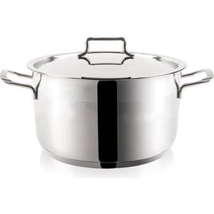 Kookpan Edelstaal met Deksel ANETT 22 cm, 4,3 l - Kookpot - Soeppan