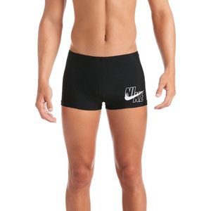 Nike SQUARE LEG Zwemshort Heren - Zwart/Wit - Maat XL