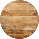 vidaXL-Tafelblad-rond-Ø-90x3,8-cm-massief-ruw-mangohout