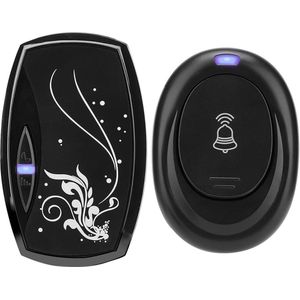 Draadloze Deurbel 50m Afstandsbediening Waterdicht LED 4 Volume Home Security met LED-flitser EU .
