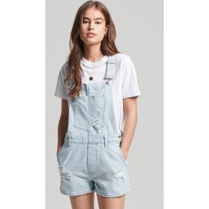 Superdry Vintage Dungaree Korte Broek Grijs L Vrouw