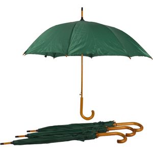 Set van 4 Groene Windproof Automatische Paraplu's - 102cm Diameter - Geïnspireerd door Outlander op Netflix