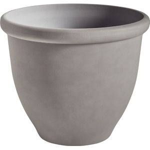 TESALIA - Bloempot - Grijs - 49 cm - Polyresin