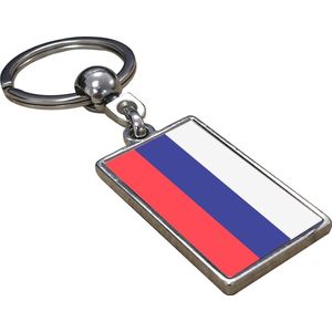 CHPN - Sleutelhanger van Rusland - Russische vlag - Sleutelhanger - Keychain - Russia - Cadeau - Vlag
