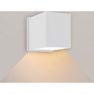 Ledmatters - Wandlamp Wit - Down - Dimbaar - 4 watt - 345 Lumen - 2700 Kelvin - Warm wit licht - IP65 Buitenverlichting
