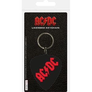 AC/DC Rubber sleutelhanger plectrum vorm