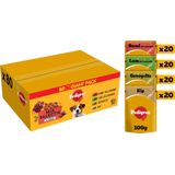 Pedigree Adult - Mix selectie in gelei - Hondenvoer - maaltijdzakjes - 80 x 100 g