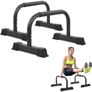 Stalen Push Up Bars met Antislipvoetjes - Voor Effectieve Oefeningen Thuis en in de Sportschool