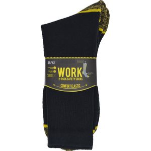 Mannen verstevigde werksokken - 12 paar - heren maat 39/42 - Safety Socks- badstof