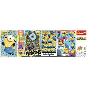 Trefl - Puzzles - ""1000 Panorama"" - Minions / Universal Minions the rise of Gru