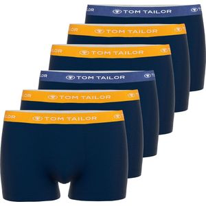 TOM TAILOR Buffer - Heren Boxer Trunk 6 pack - Blauw - Maat S