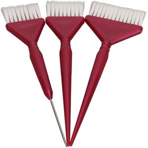 3-delige Haarverfkwastenset voor kapsalon - Kleurkwast voor haarverf - Scheerkwast - Verfgereedschap