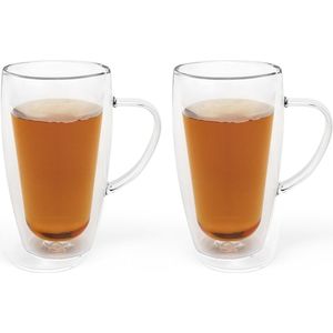 Bredemeijer - Dubbelwandig glas koffie/thee 295ml (set van twee stuks)