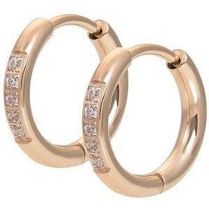 iXXXi-Jewelry-Oorring Crystal-Rosé goudkleurig-Dames-Oorbellen-One Size