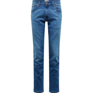 Wrangler Heren Jeans Broeken Greensboro regular/straight Fit Blauw 36W / 34L Volwassenen