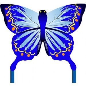 HQ Invento - Butterfly Kite Indigo - Kindervlieger - Oranje / Geel