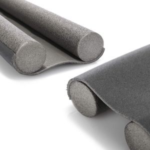 2 x tochtstoppers voor de deur, deurafdichting, tochtstopper met dubbele afdichting, bescherming tegen tocht en lawaai, 86 cm