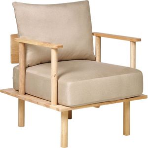 ASKER - Fauteuil - Beige - Polyester