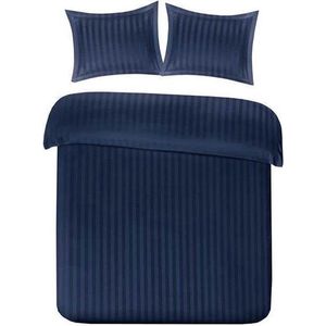 Papillon Dekbedovertrek Hotellinnen Navy - 200x200/220 cm - Katoen Satijn