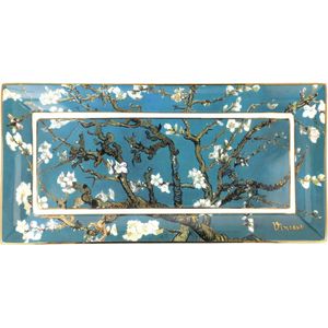 Goebel - Vincent van Gogh | Schaal Amandelboom blauw | Porselein - 24cm - met echt goud
