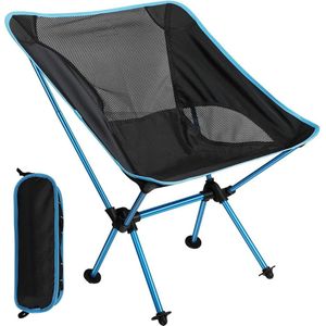 Opvouwbare aluminium campingstoel voor buiten - draagbare campingstoel voor camping, vissen, wandelen en backpacken