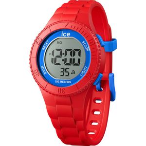 Ice Watch Ice Digit - Red Blue 021276 Horloge - Siliconen - Rood - Ø 34 mm