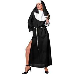 Sexy non nonnen jurk met hoge split Maat 38