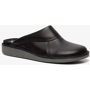 Eve & Adam leren heren pantoffels - Zwart - Sloffen - Maat 41