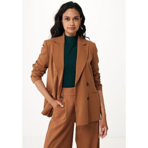 Sailor Double Breasted Blazer Dames - Camel - Maat 42