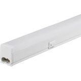 LED TL Armatuur met T5 Buis - Viron Veyno - 60cm Enkel - 7W - Koppelbaar - Warm Wit 3000K - Mat Wit - Kunststof - SAMSUNG LEDs