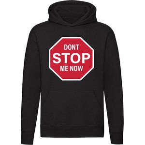 Don't stop me now Hoodie - stopbord - verkeer - bord - muziek - trui - sweater - capuchon