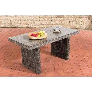 In And OutdoorMatch tuintafel Hayley - tuintafel kunststof - tuintafels - tafel - Glazen tafel - 80 x 160 x 74 cm