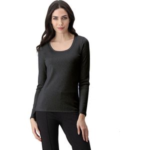 Oroblu Dames Pull-on Tops Aster Long Sleeve Shirt Zwart