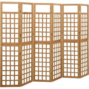 vidaXL-Kamerscherm/trellis-met-6-panelen-242,5x180-cm-vurenhout