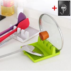 Keuken Vork Lepel Houders Antislip Pad Keuken accessoires Hot Kookgerei Rest Keuken Organisator En Opslag Met Drip Pad