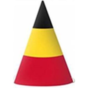 Feesthoedje / Puntmutsje Belgie - Voor EK / WK Voetbal - Set van 6
