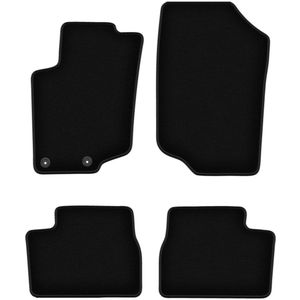 BASIC zwarte veloursmatten voor: Peugeot 207 SW, stationwagen, hatchback (2006-2012)